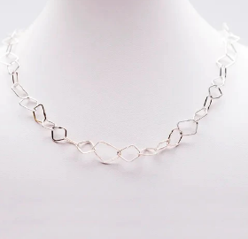 BEA JARENO - Indian summer necklace in sterling silver