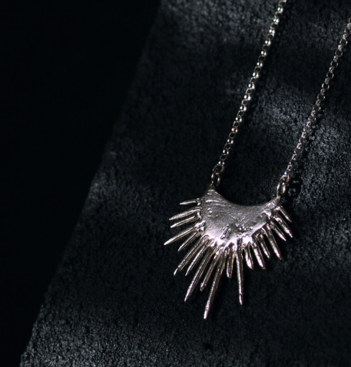 SLAB - Morano Spiked Halo Necklace, Sterling Silver