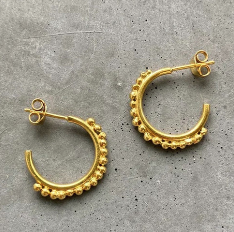 BEA JARENO - Plethora Hoop Earrings, Gold Vermeil