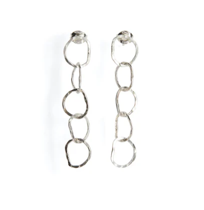 BEA JARENO - Afiok Five Link Studs, Sterling Silver
