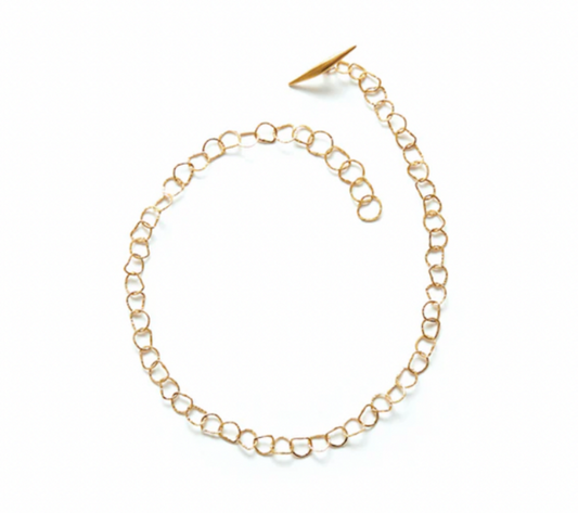 BEA JARENO Afiok single length signature textured links with signature small quill clasp