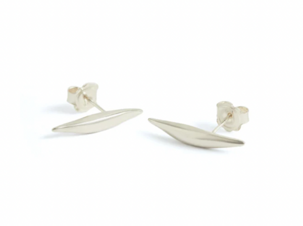 BEA JARENO Afiok Quill studs in recycled sterling silver