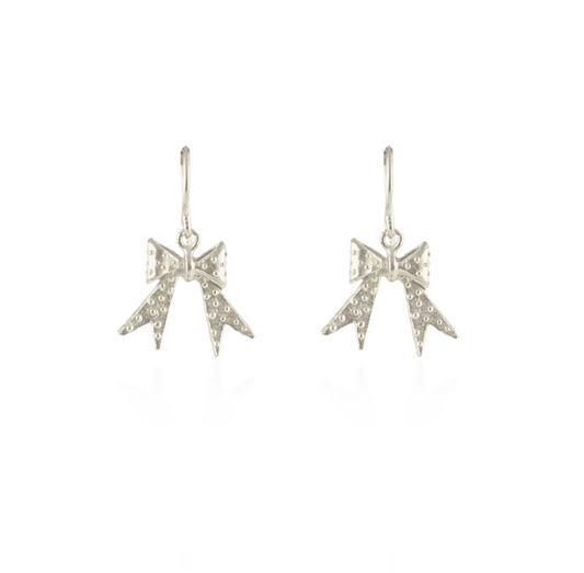 MOMOCREATURA - Dotty Bow hoop earrings