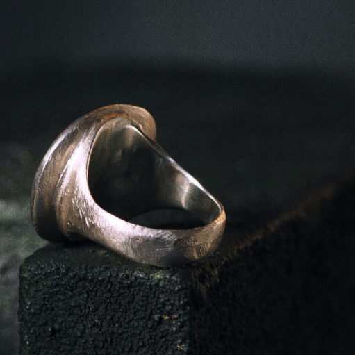 SLAB - Ride or Die Signet Ring, Sterling Silver
