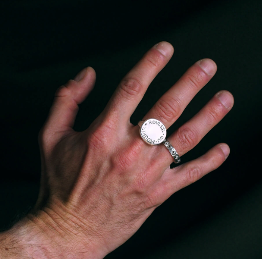 SLAB - Ride or Die Signet Ring, Sterling Silver