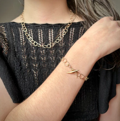 BEA JARENO - Afiok Bracelet, 24ct Gold Vermeil