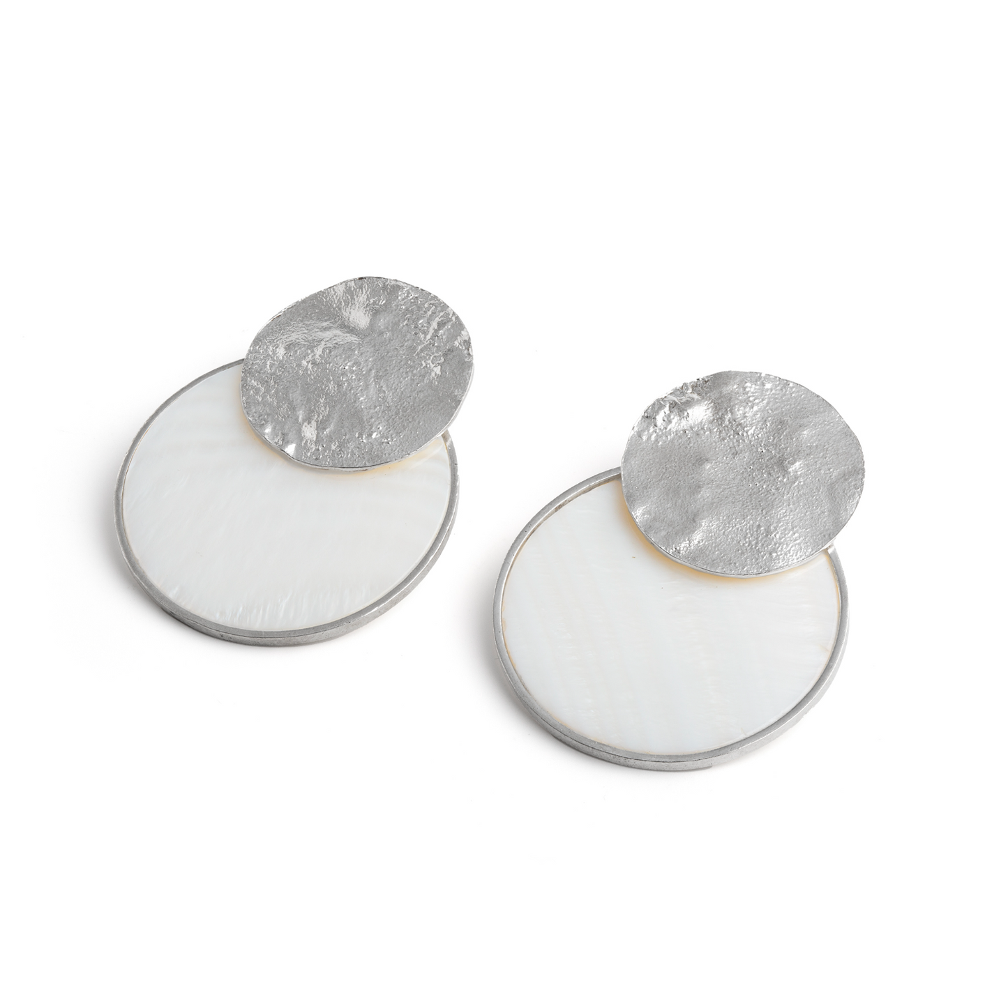 ANNE MORGAN - Seren-Y-Mor mother of pearl earrings