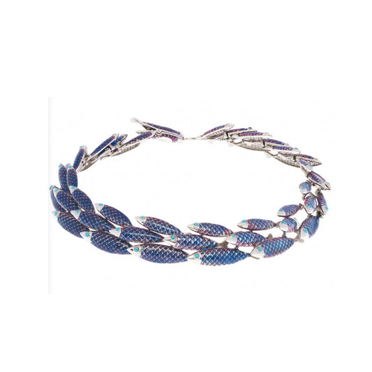 SIMON HARRISON JEWELLERY- Electra Necklace Stainless Steel Blue