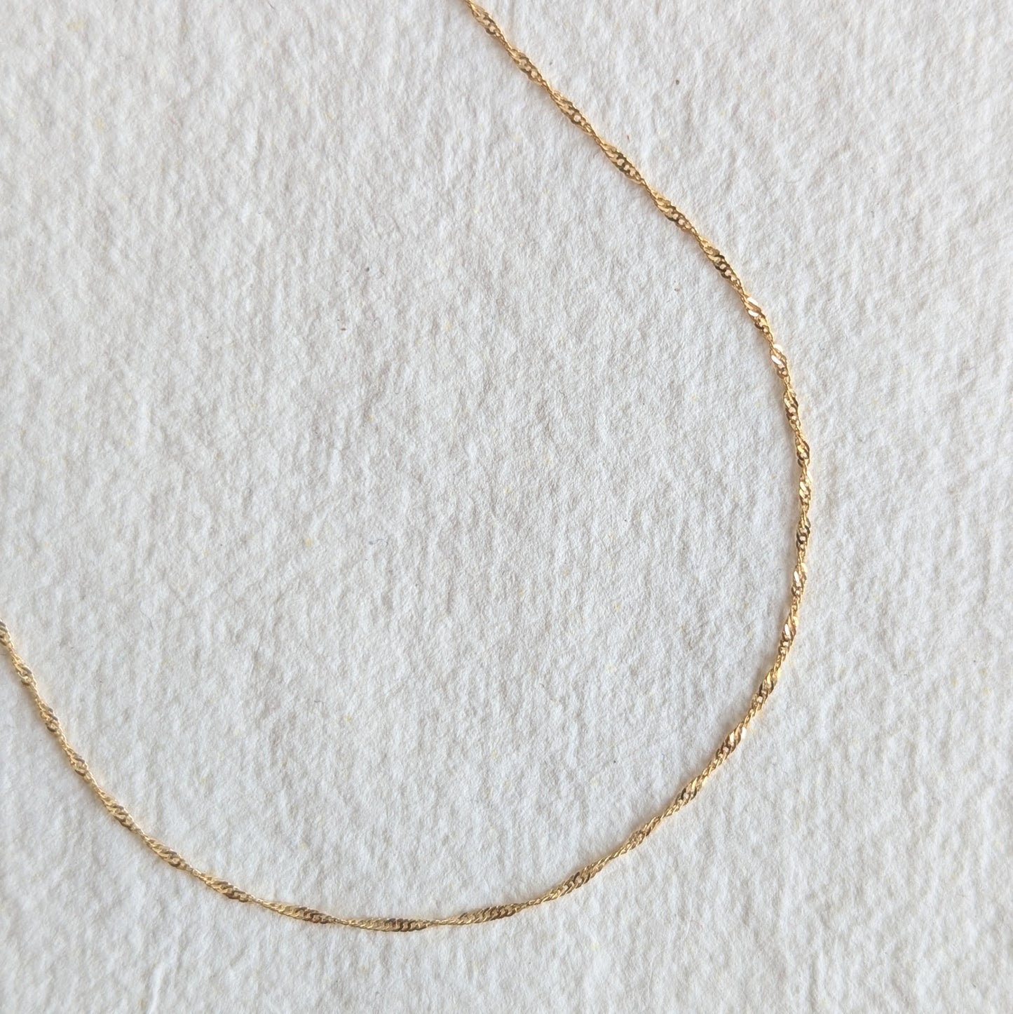 PRELOVED - 18" Twisted Rope Chain 9ct Yellow Gold,