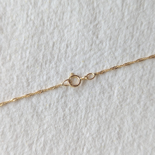 PRELOVED - 18" Twisted Rope Chain 9ct Yellow Gold,