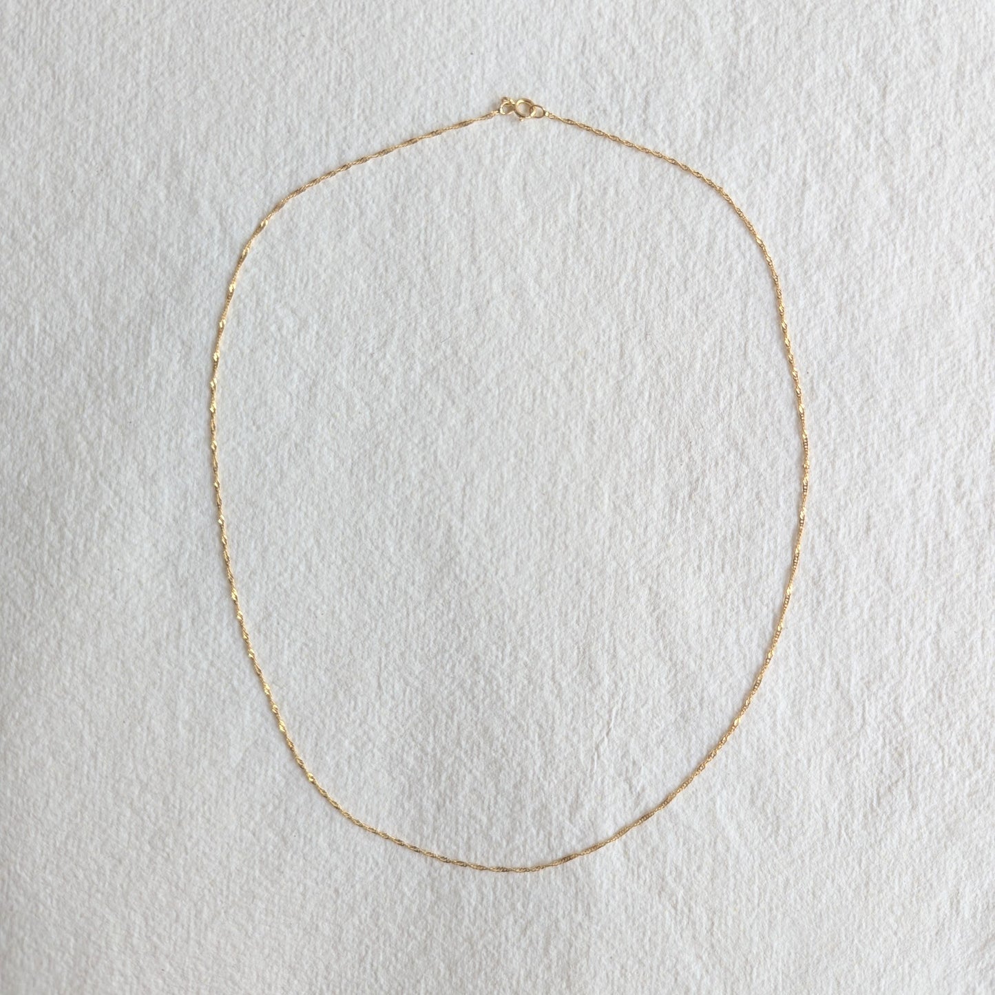 PRELOVED - 18" Twisted Rope Chain 9ct Yellow Gold,