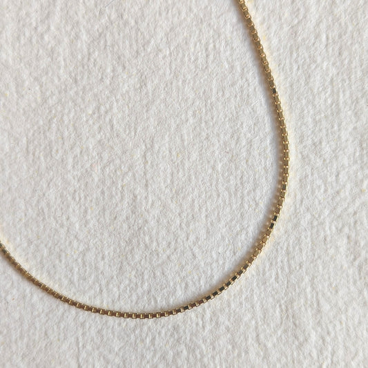 PRELOVED - 20" Box Chain, 14ct Yellow Gold