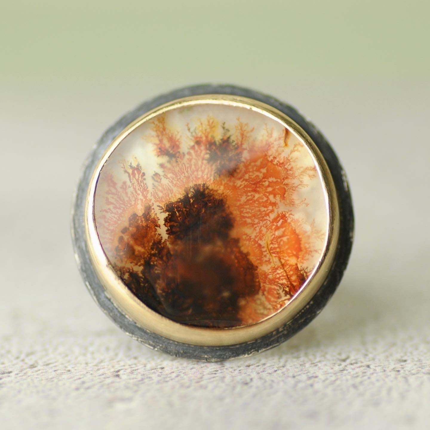 Flux orb sea lace ring