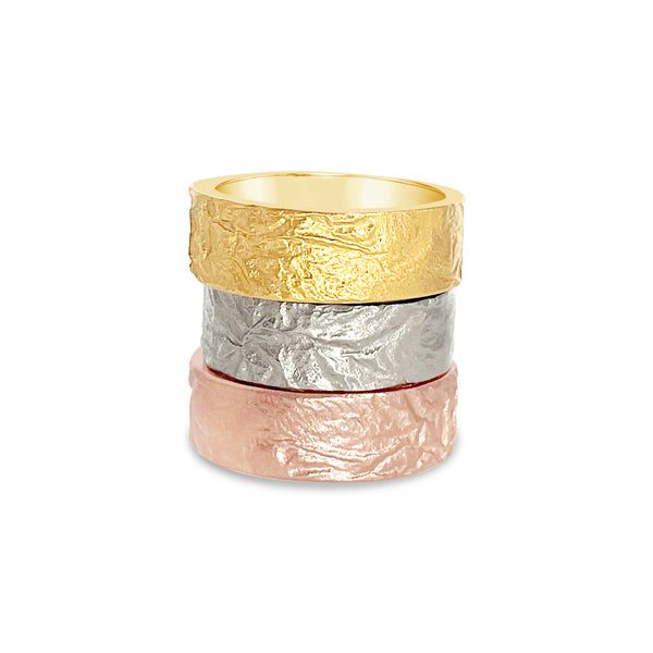  Rebecca 9ct White Gold Reticulated Ring