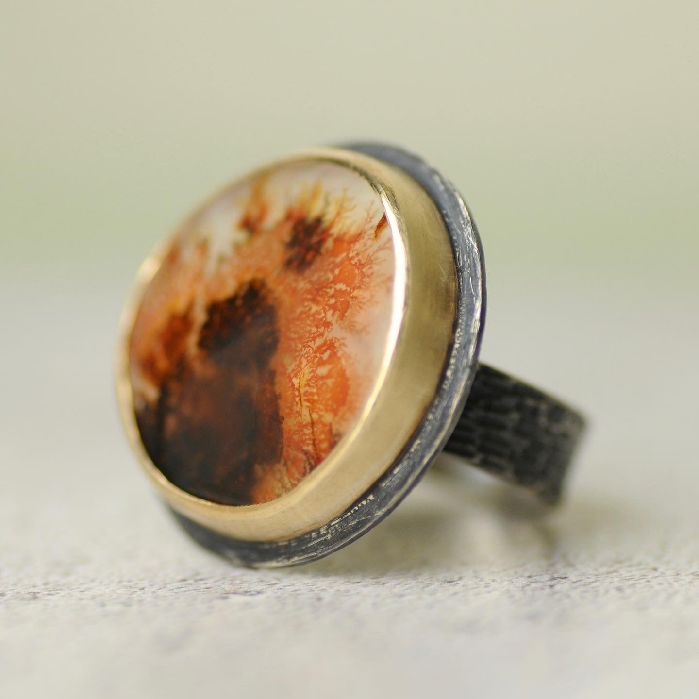 Rebecca Burt agate ring
