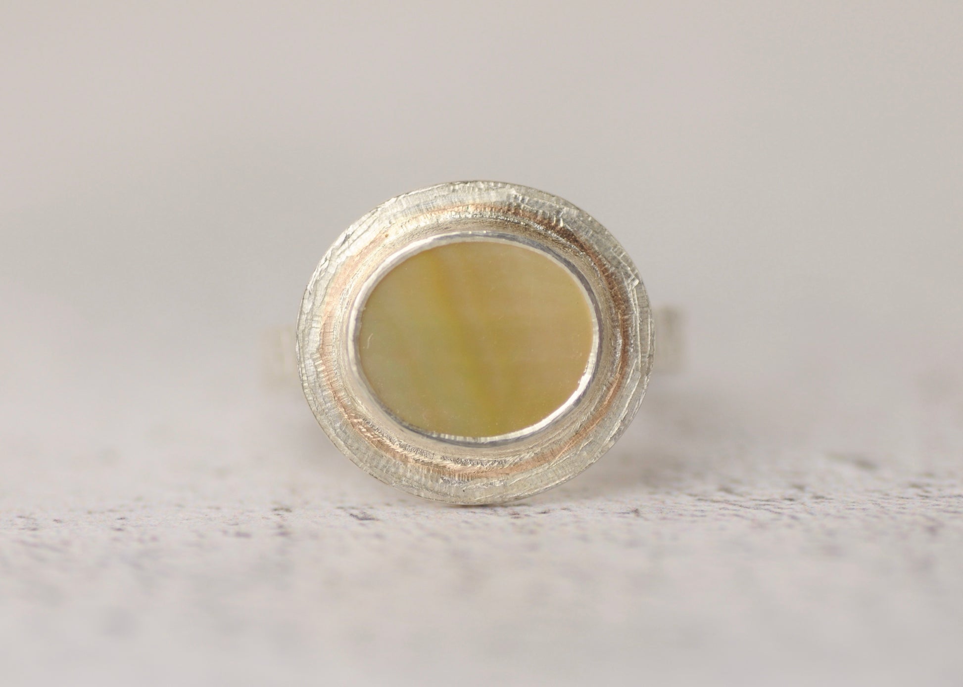 Flux Mother of Pearl Ring