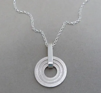 ELIN HORGAN - Silver Athena pendant necklace