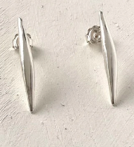 BEA JARENO - Afiok Quill studs Recycled Sterling Silver