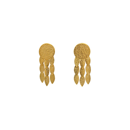 CARA TONKIN - Icarus Sun Drop Earrings - Gold vermeil