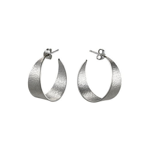 CARA TONKIN - Icarus Medium Hoop Earrings - silver
