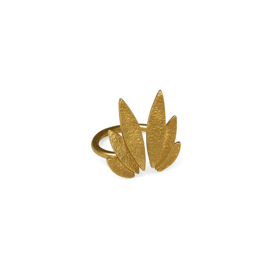 CARA TONKIN - Icarus Fanned Ring - Gold vermeil