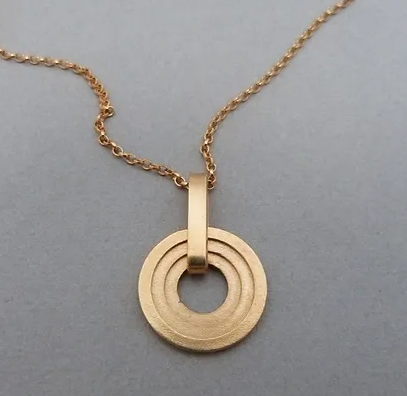 ELIN HORGAN - Athena pendant, gold plated necklace