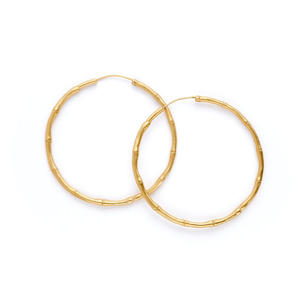 ROSITA BONITA - Bamboo Gold Vermeil Hula Hoops Large 60mm