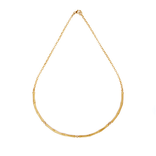 ROSITA BONITA - Bam Boo Hula Necklace Gold Vermeil