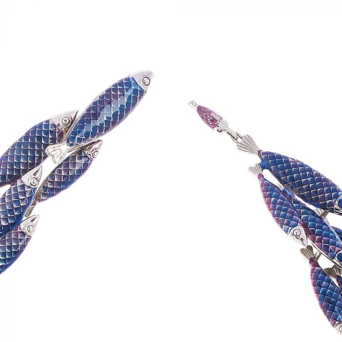 SIMON HARRISON JEWELLERY- Electra Necklace Stainless Steel Blue