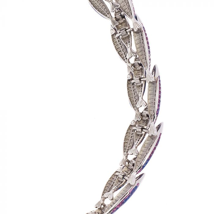 SIMON HARRISON JEWELLERY- Electra Necklace Stainless Steel Blue
