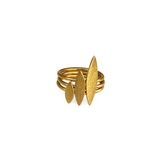 CARA TONKIN  - Icarus Stacking Ring - Gold vermeil