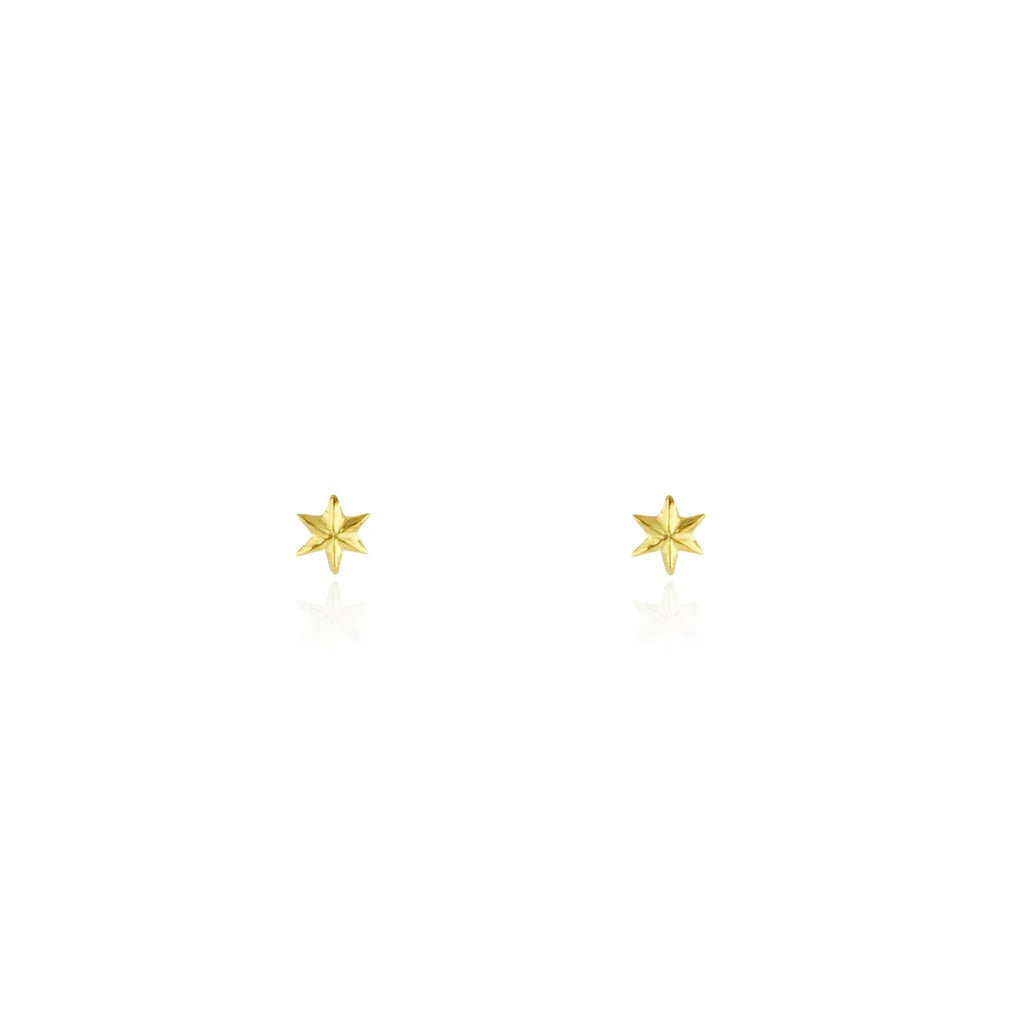 MOMOCREATURA - Micro star studs gold vermeil