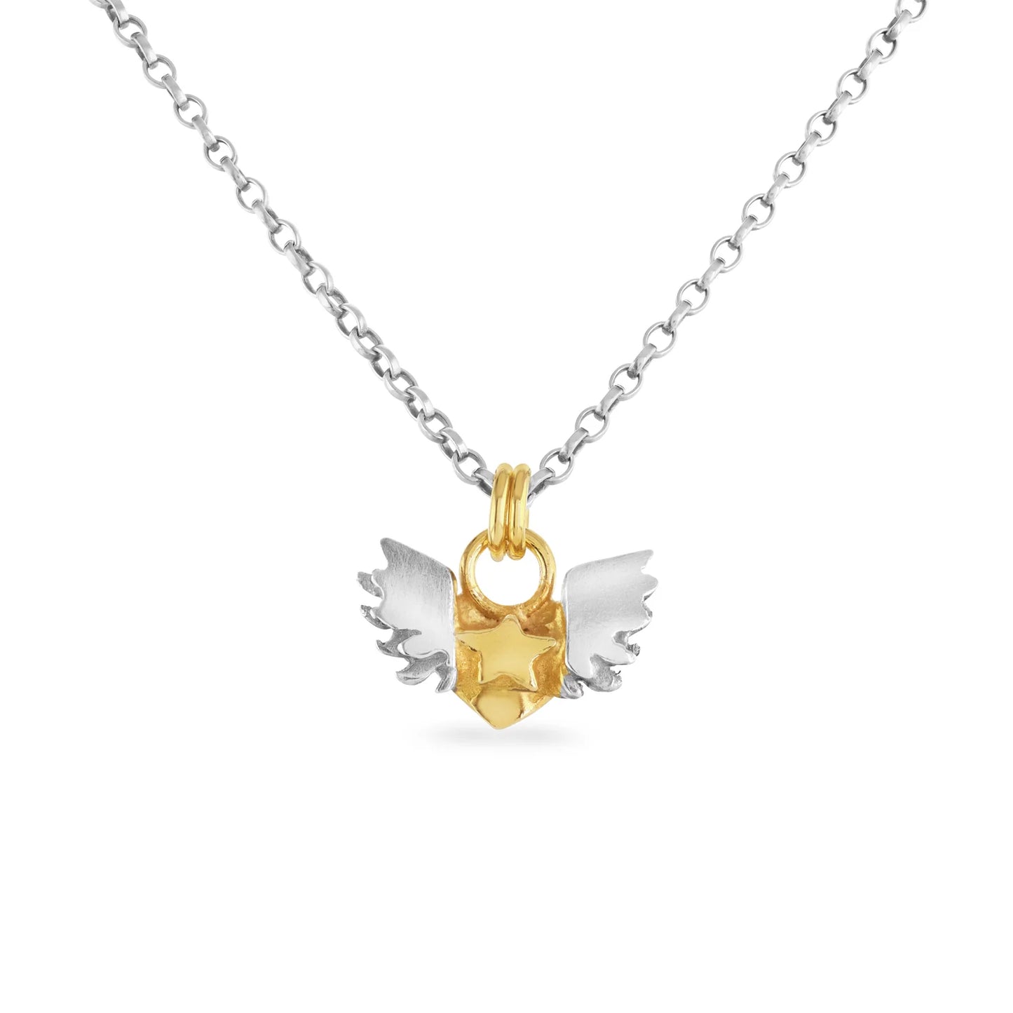 SOPHIE HARLEY - Chubby Winged Heart Necklace
