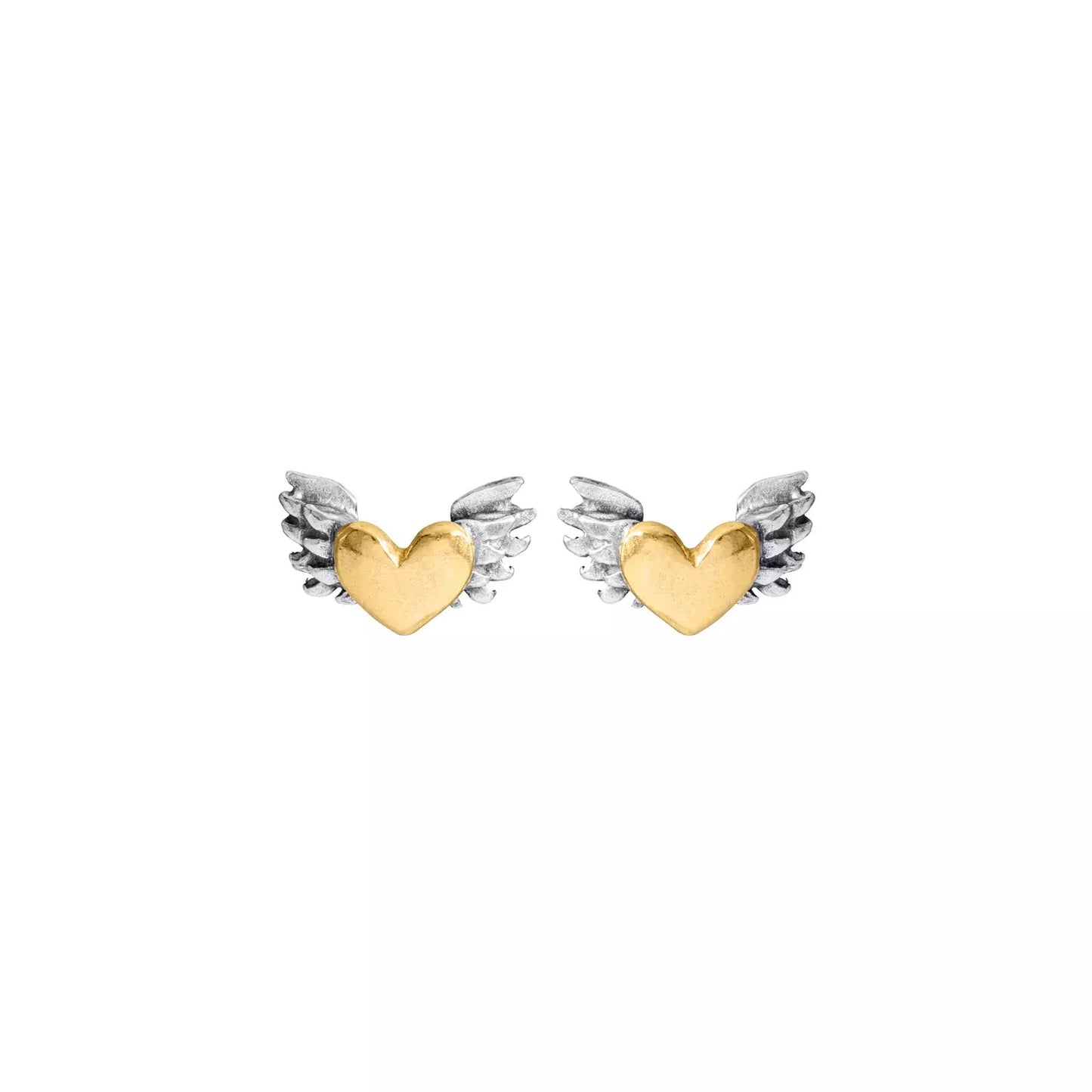 SOPHIE HARLEY - Chubby Winged Heart Studs