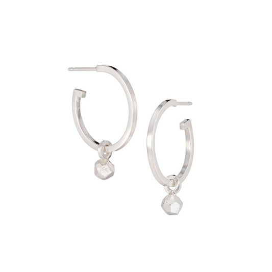 ELIN HORGAN - Small Luna Hoope Earrings, Silver