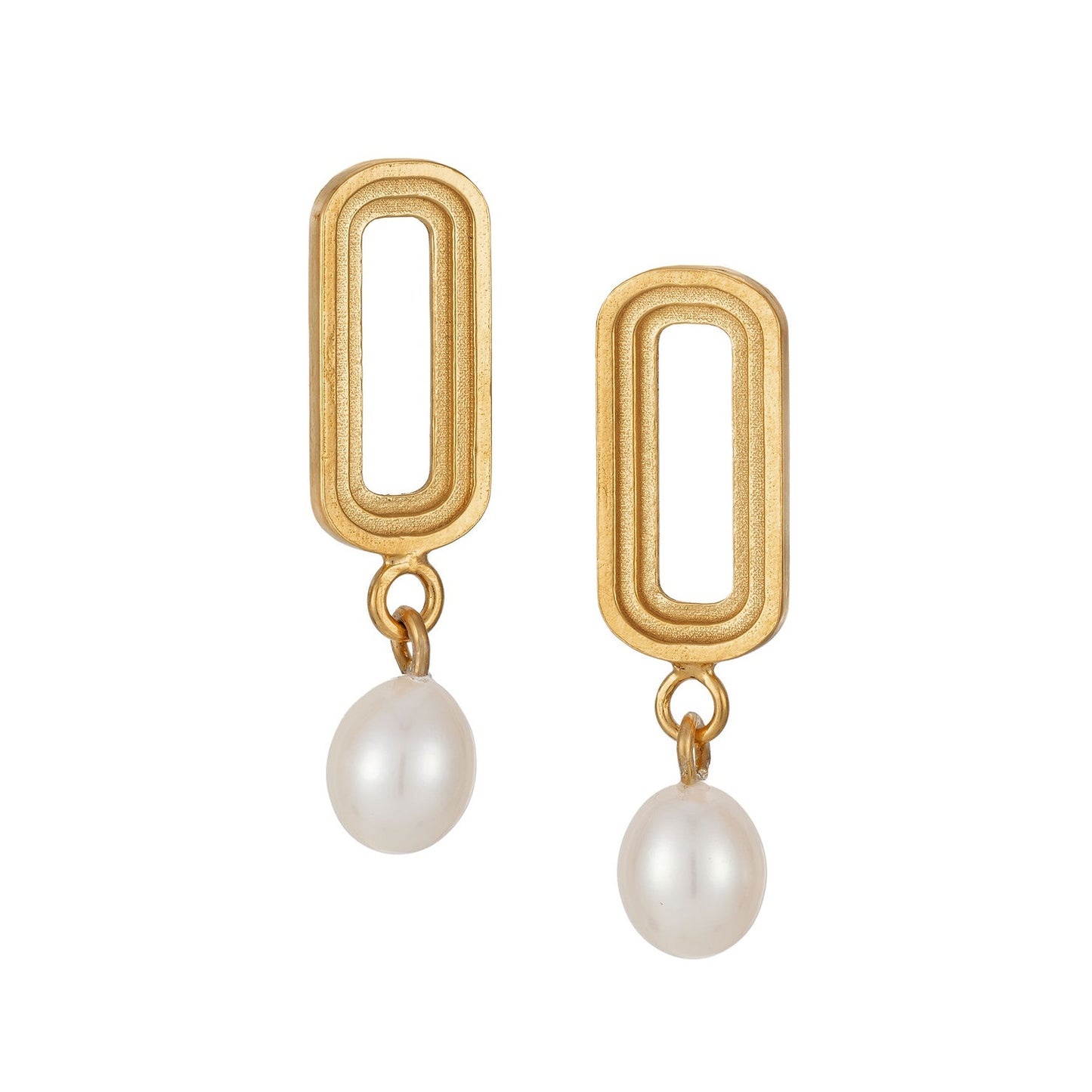 ELIN HORGAN - Pearl Perla Drop Earrings, Gold