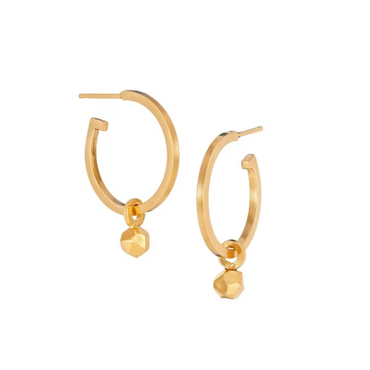 ELIN HORGAN - Small Luna Hoop Earrings, Gold