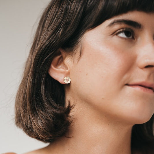 ELIN HORGAN - Ceres Stud Earrings, Gold