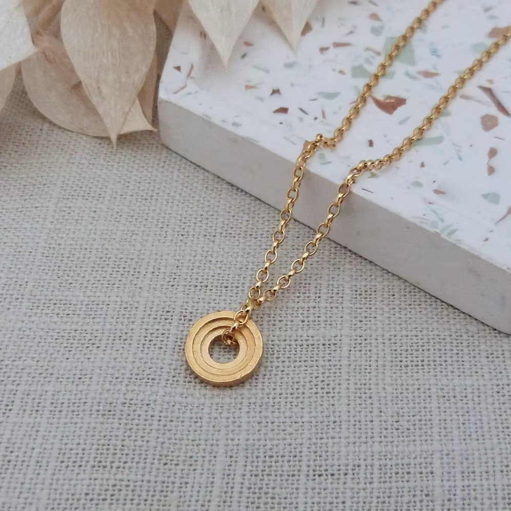 ELIN HORGAN - Artemis Circle Necklace, Gold