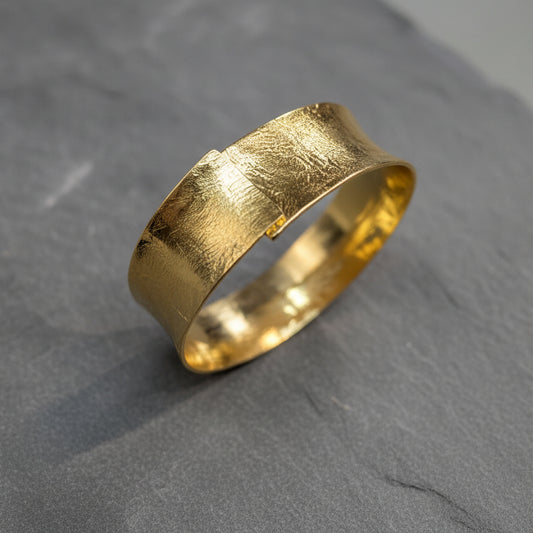 ANNE MORGAN - Eclipse gold plated bangle