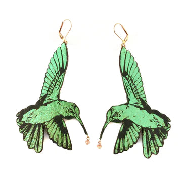 ROSITA BONITA - Orchard Hummingbird Green Earrings