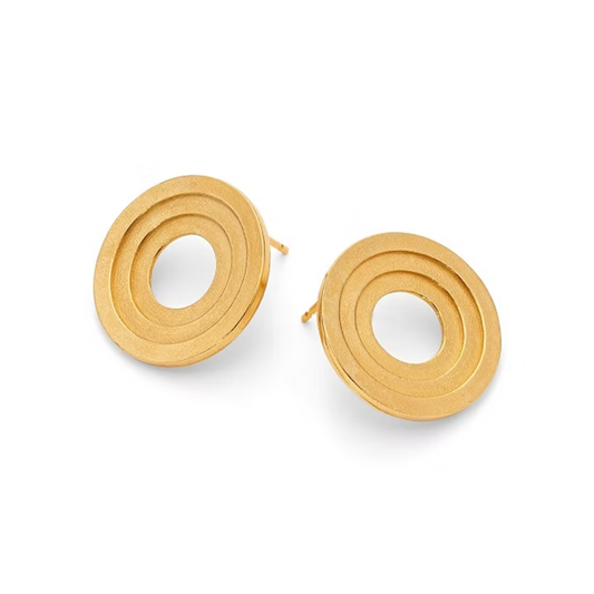 ELIN HORGAN - Juno Circle Stud Earrings, Gold