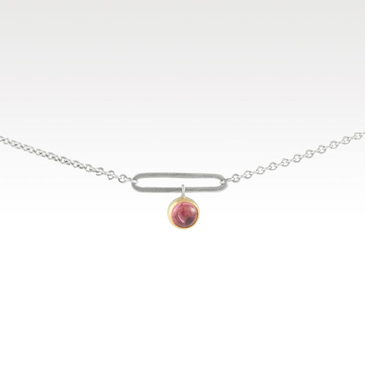 SCOTT MILLAR - Dawn Pendulum Necklace with Tourmaline in Silver &18ct Gold