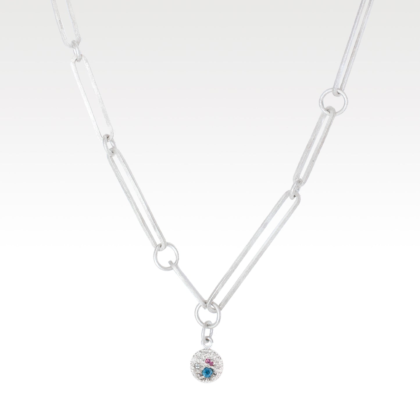 SCOTT MILLAR - Sussex Necklace with Topaz, Tourmaline & Sapphire in Silver