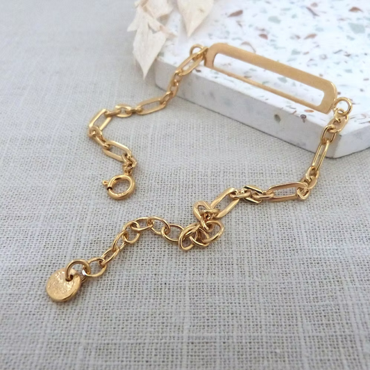 ELIN HORGAN - Thetis oblong Bracelet, Silver